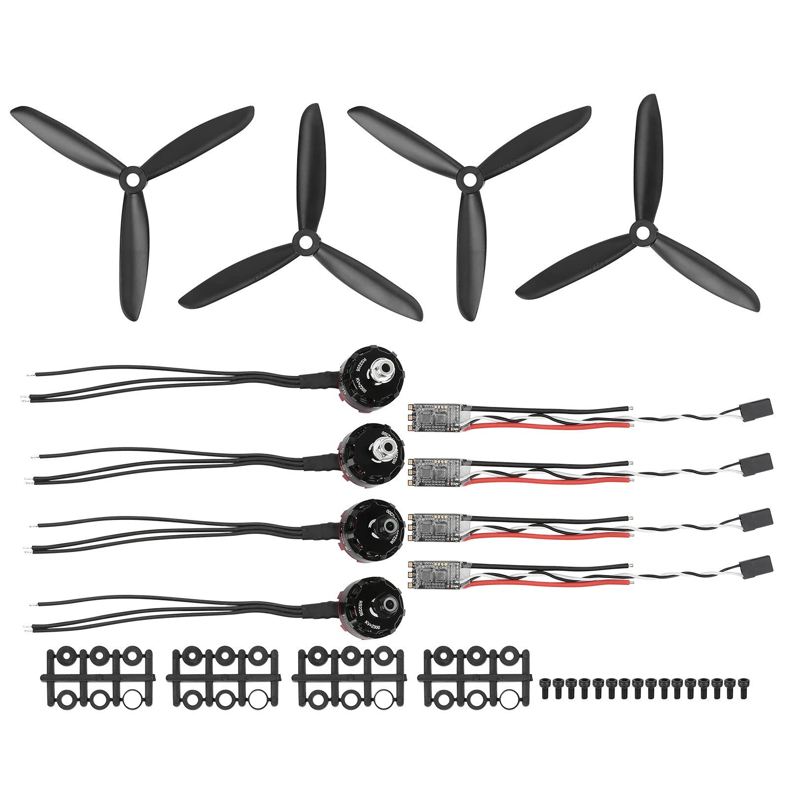 2205 2300 KV Lega di Alluminio CW CCW Motore RC Drone Kit Motore Set RC Accessorio di Ricambio per Drone Racing