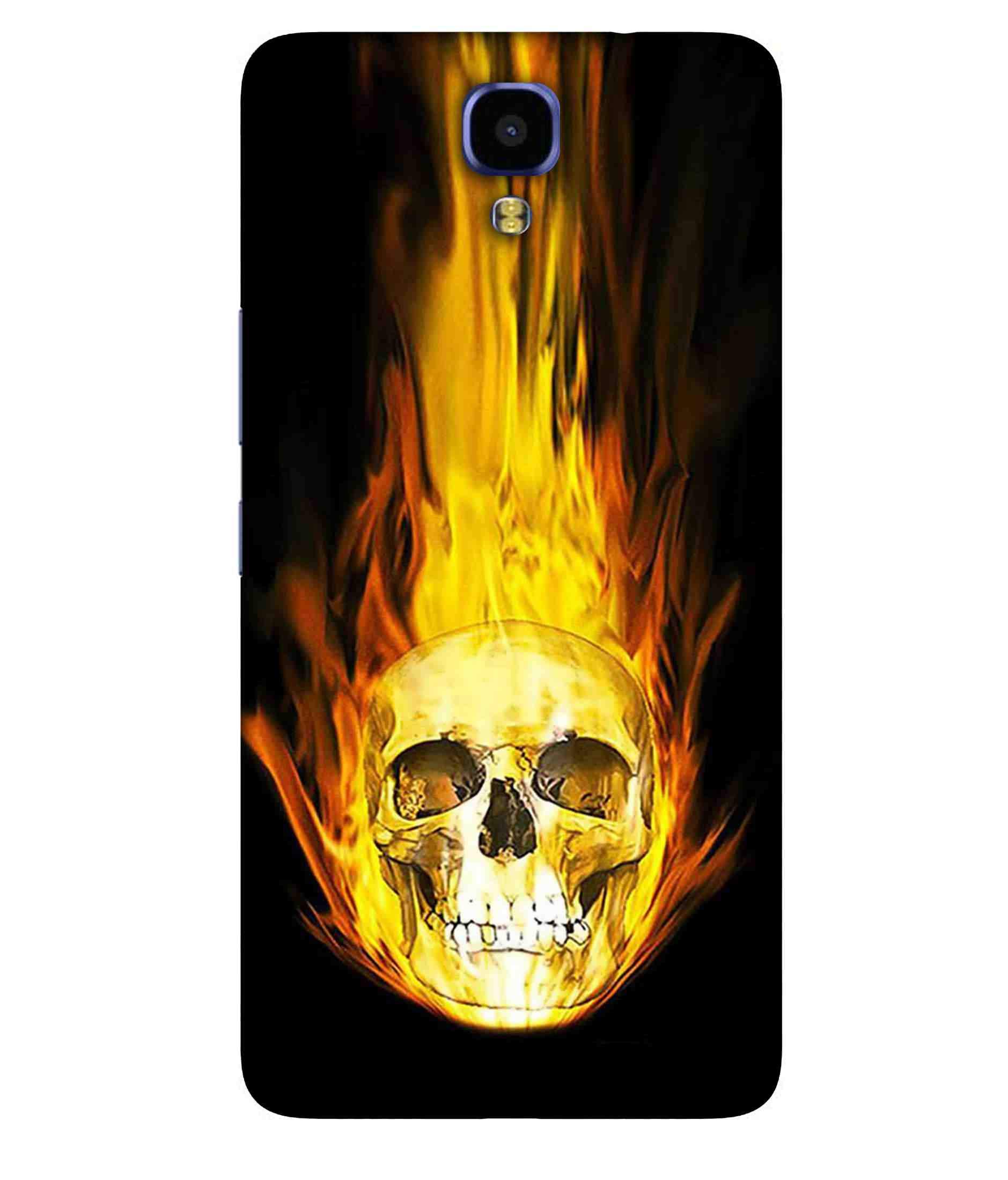 MaroraCases Burning Skull Hard Printed Designer Case for Infinix Note 4 Back Cover MRR1909