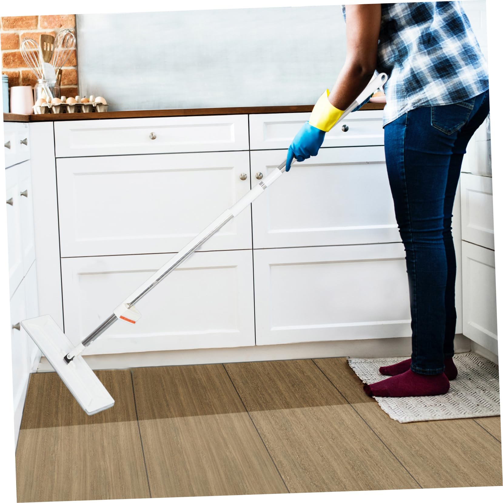 Mop Lavapavimenti Autostrizzante 50 Pollici in Microfibra per Casa