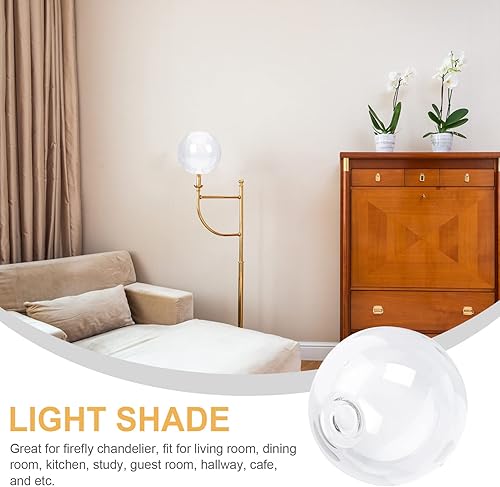 Miniatura 7 de Uonlytech 2 unids pantalla globo de vidrio cubierta de luz globo accesorios de globo lámpara reemplazo globos pantallas lámpara cubierta lámpara