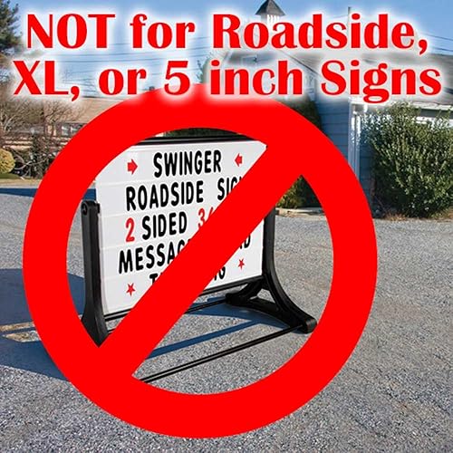 Miniatura 4 de KitAbility Get Social Single Emoji Sign Letters for White Message Board Carteles de acera con pistas de 4 pulgadas, incluye un par de iconos de