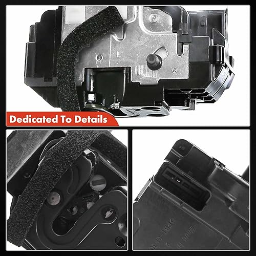 Miniatura 7 de A-Premium Motor de actuador de cerradura de puerta compatible con Nissan Versa 2007-2013 Pasajero trasero y lado del conductor, juego de 2 piezas