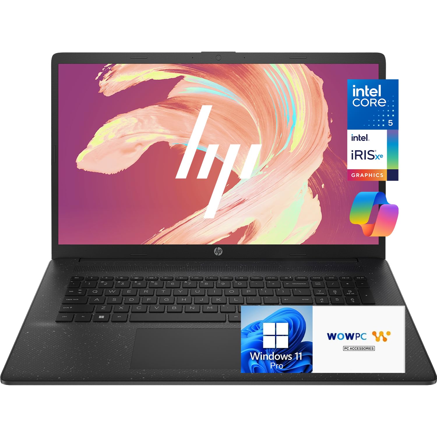 Laptop HP 17 para negocios, Intel de 13ª generación 10 núcleos i5-1334U  (mejor que i7-1255U), pantalla LED de antirreflejo, lista para  Copilot