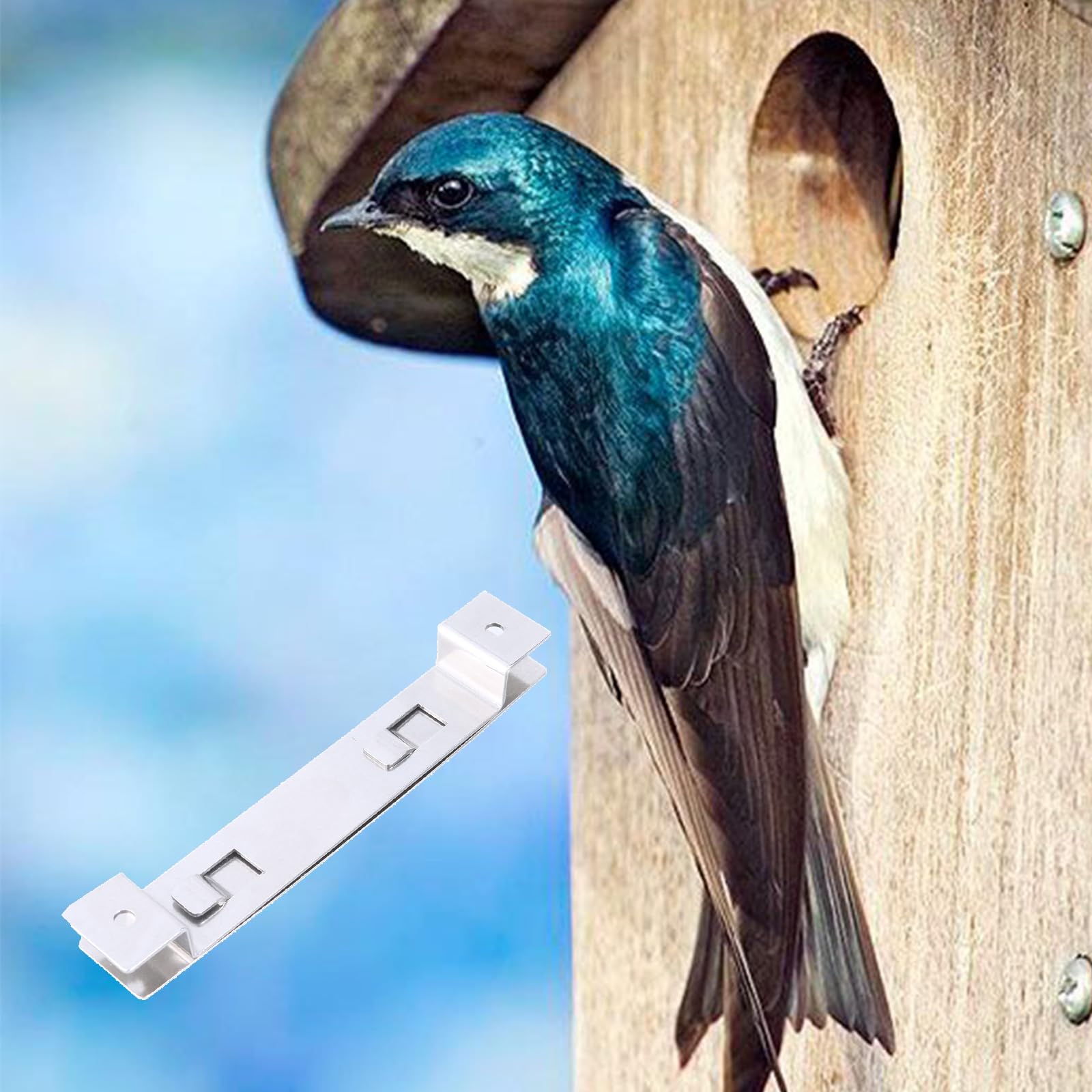 Mounting Bracket for Bird Houses Securely Install and Remove Bird Houses with Steel Bracket