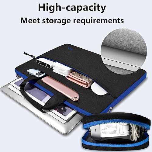 Miniatura 4 de Hseok Bolsa de hombro delgada para laptop de 13-14 pulgadas con funda pequeña compatible con MacBook Pro de 14 pulgadas M4M3M2M1 2025-2021, Mac
