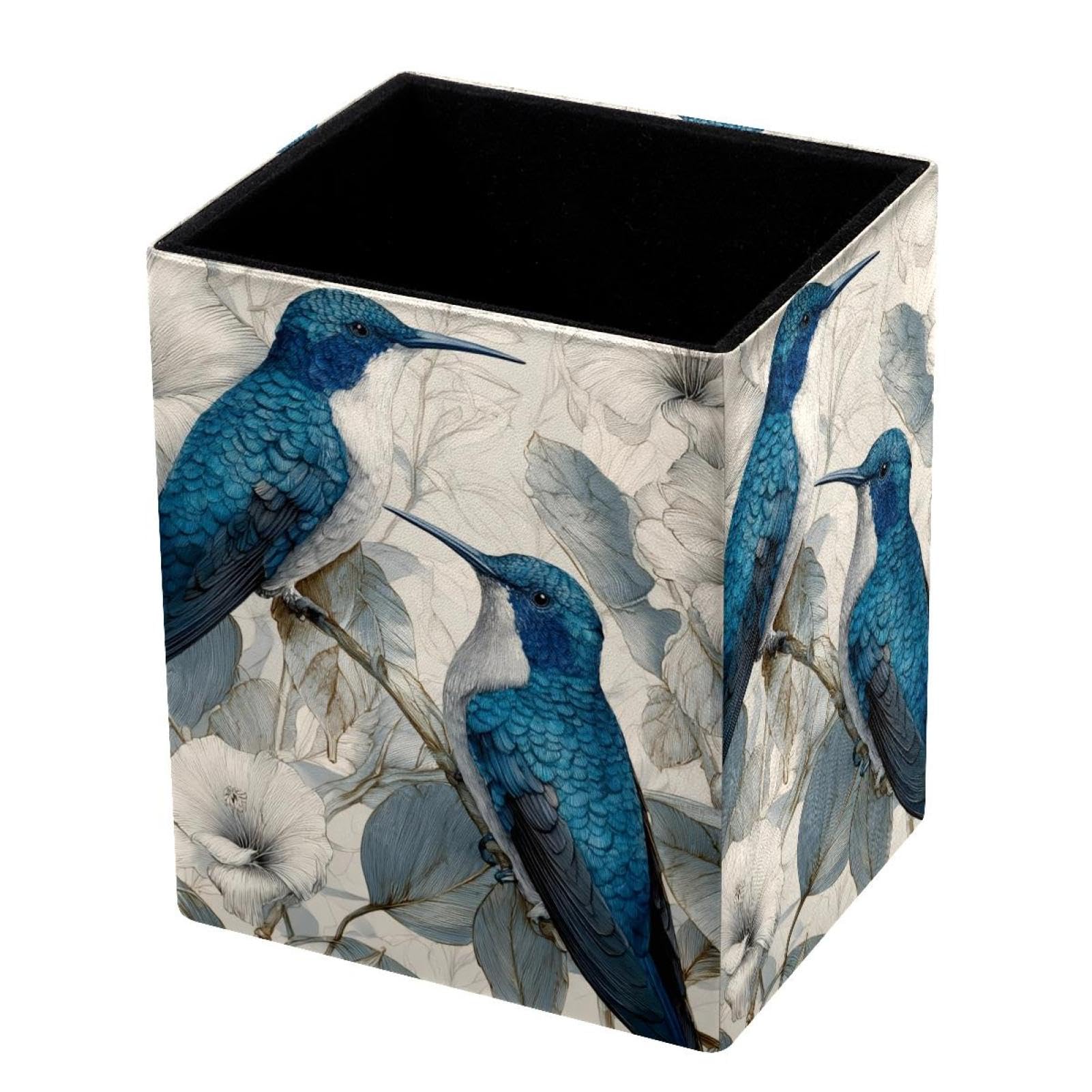 VAPOKF Pencil Holders for Desk, Hummingbird Printed Pen Holders Pen Pot Makeup Brushes Storage Desktop Stationery Supplies Organiser for Home Office