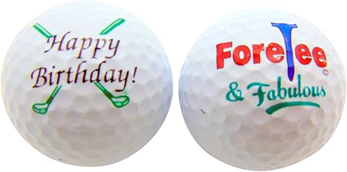 Happy 40th Birthday foretee & Fabulous Conjunto de 2pelota de golf golfista Gift Pack disponible en Yaxa Venezuela