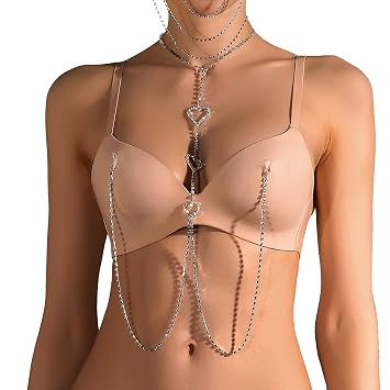 Sexy Bling Rhinestone Bra Chain Crystal 