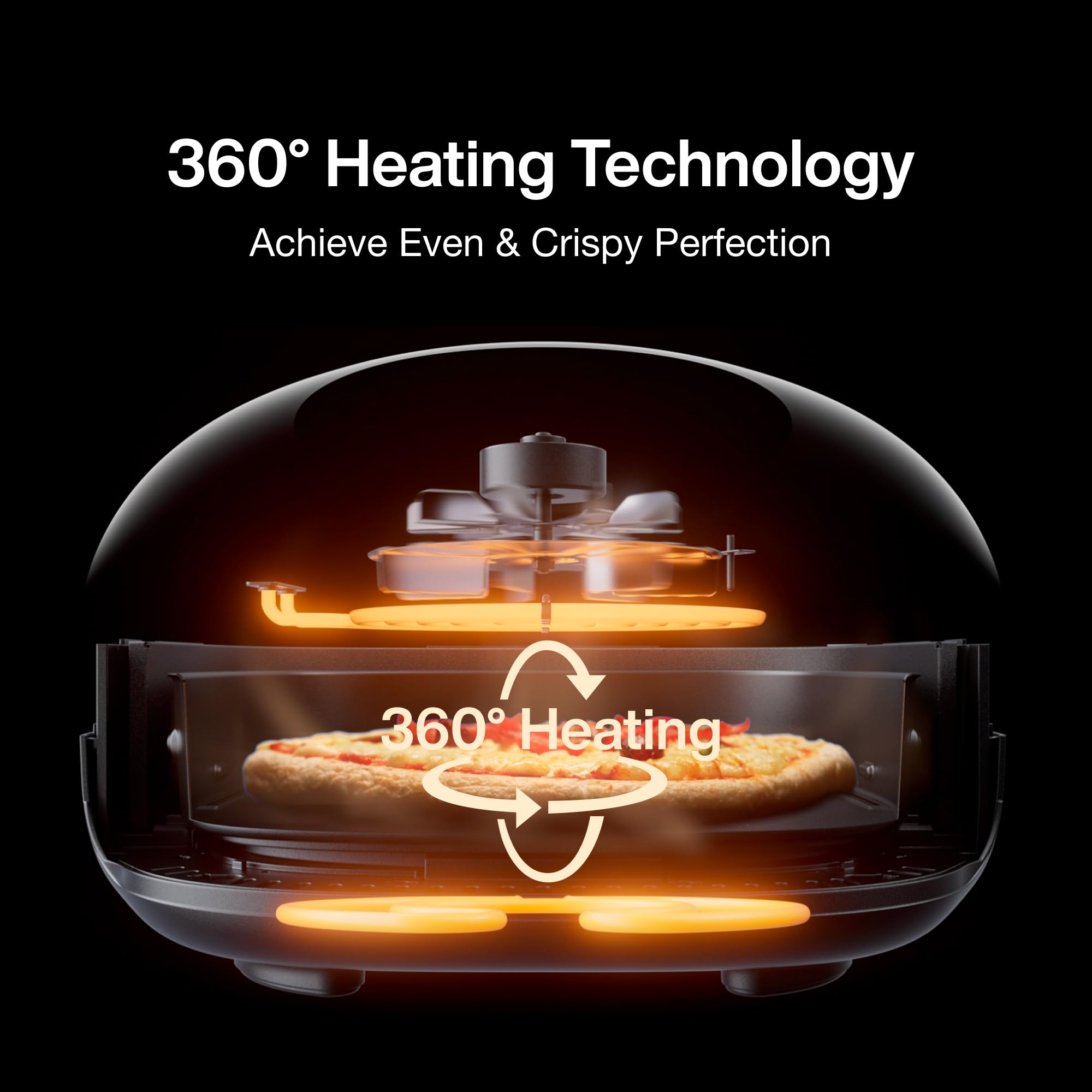 Typhur Indoor Pizza Oven, 12 Inch Pizza Oven Countertop, 15-in-1 Electric Pizza Maker Heats up to 500?F