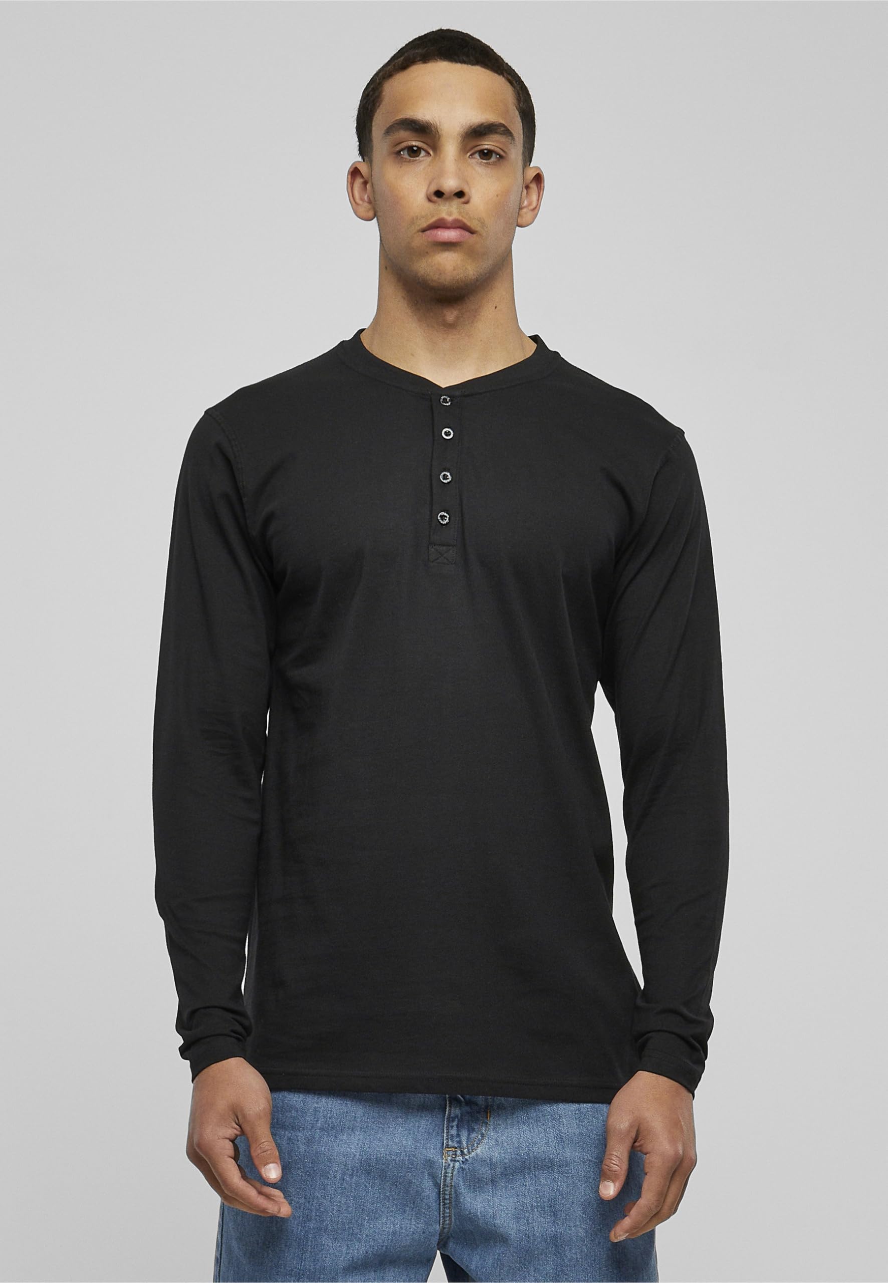 Urban Classics Bluza sportowa Mężczyźni Basic Henley L/S Tee (1 w zestawie)