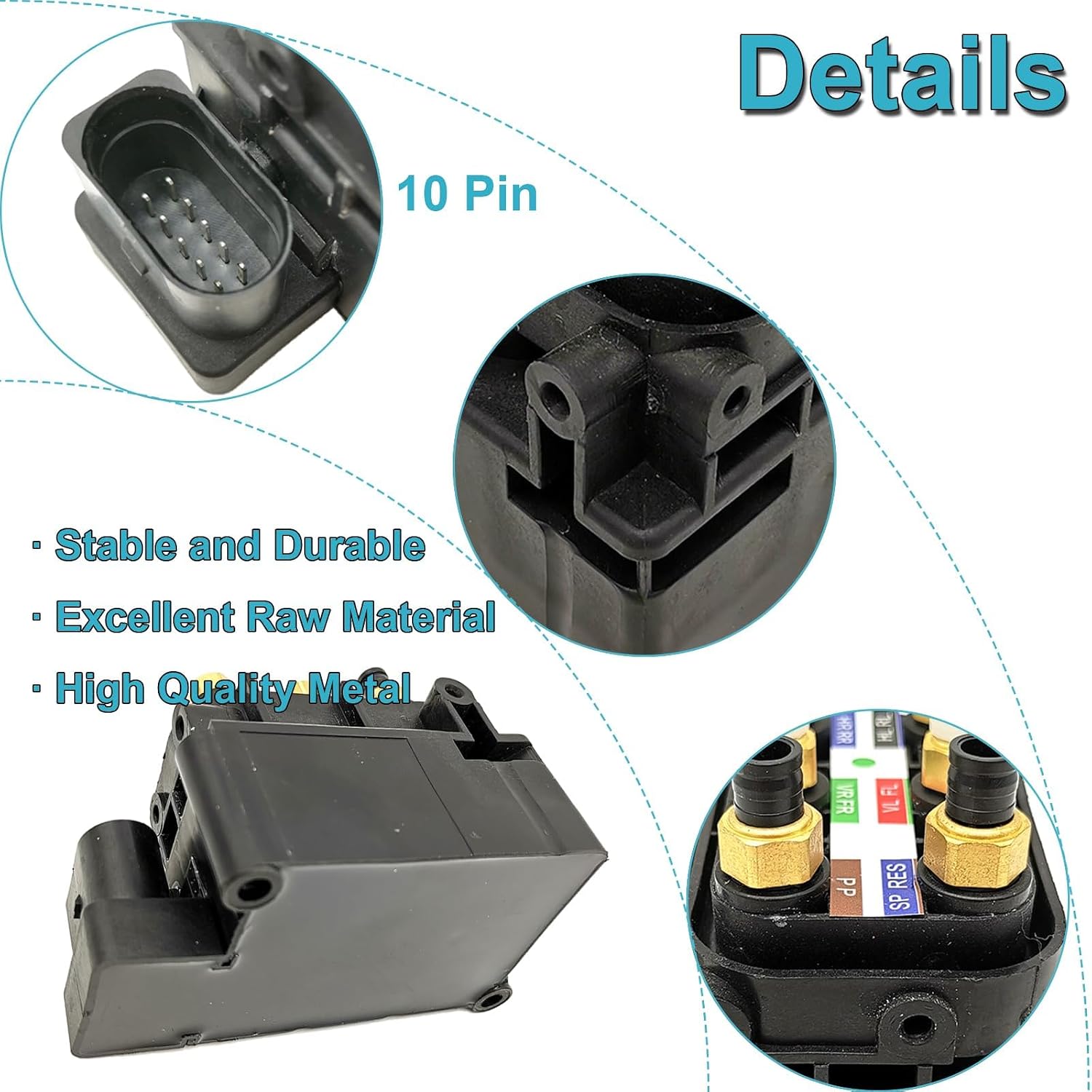 Ensun Air Suspension Control Valve Block Air Supply for 2011-2018 A6 A7 A8 Quattro S6 S7 S8 RS7 Mulsanne