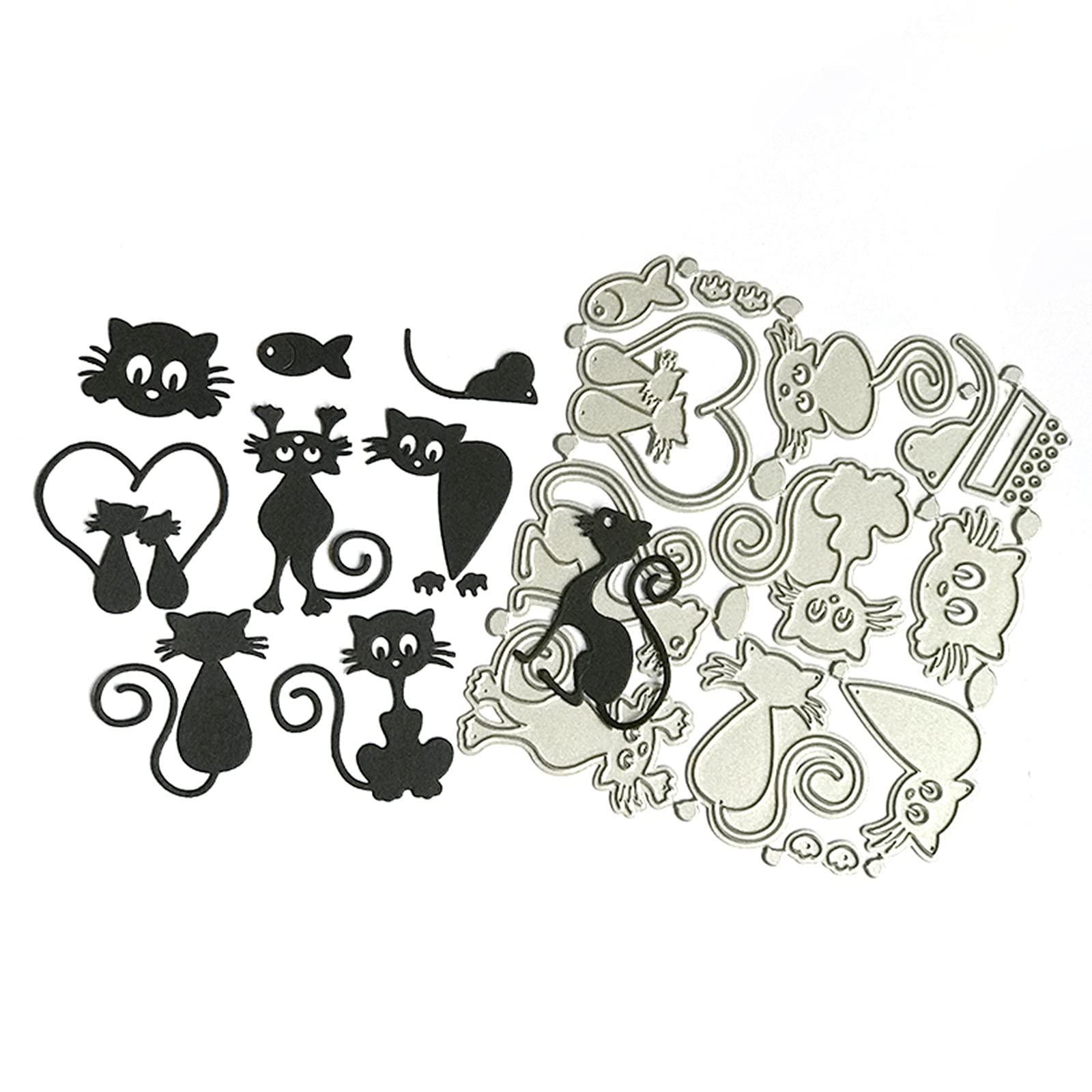 11 Fustelle Cane E Gatto In Acciaio - Per Fai Da Te E Scrapbooking | Goffratura E Decorazioni - Foto 9