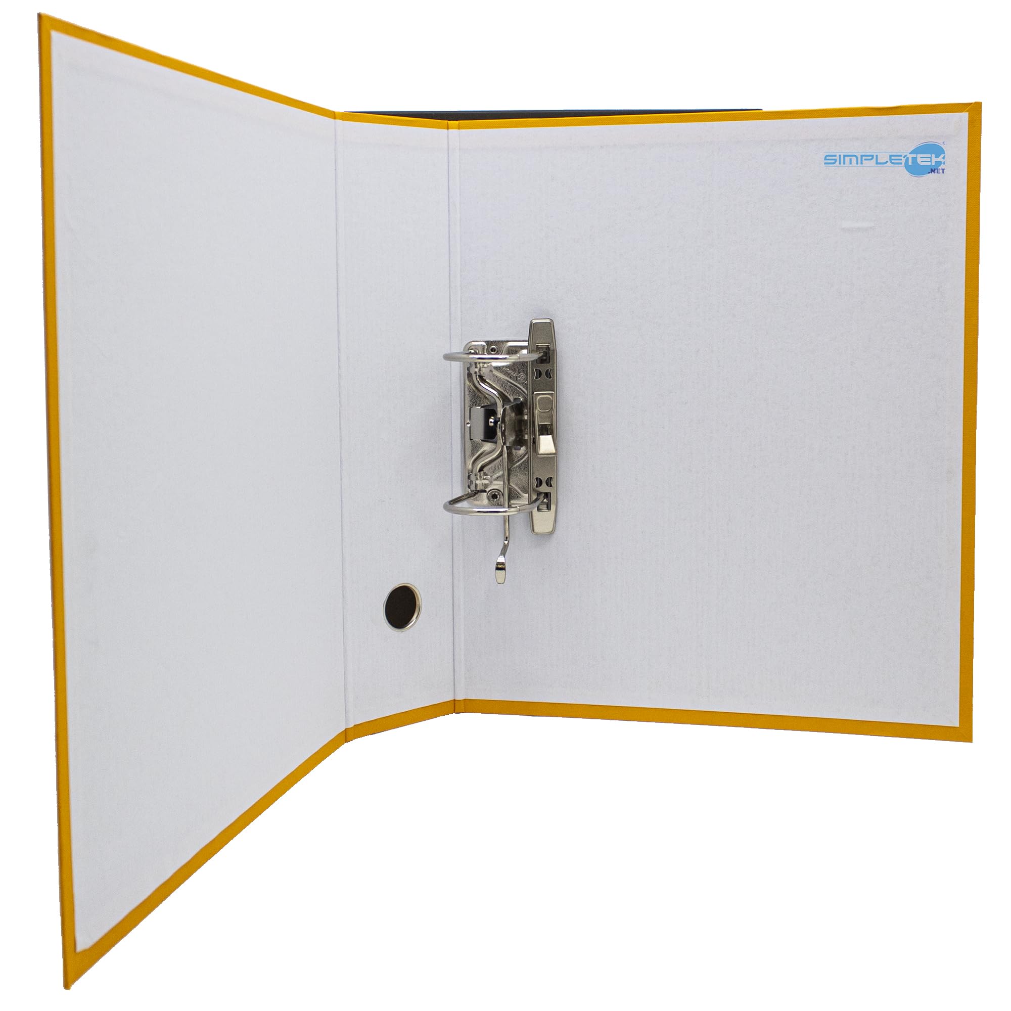SIMPLETEK - 12x Raccoglitore ad Anelli per Buste e Documenti Giallo Nero Registratore Protocollo 0201150 GI (12 pezzi)
