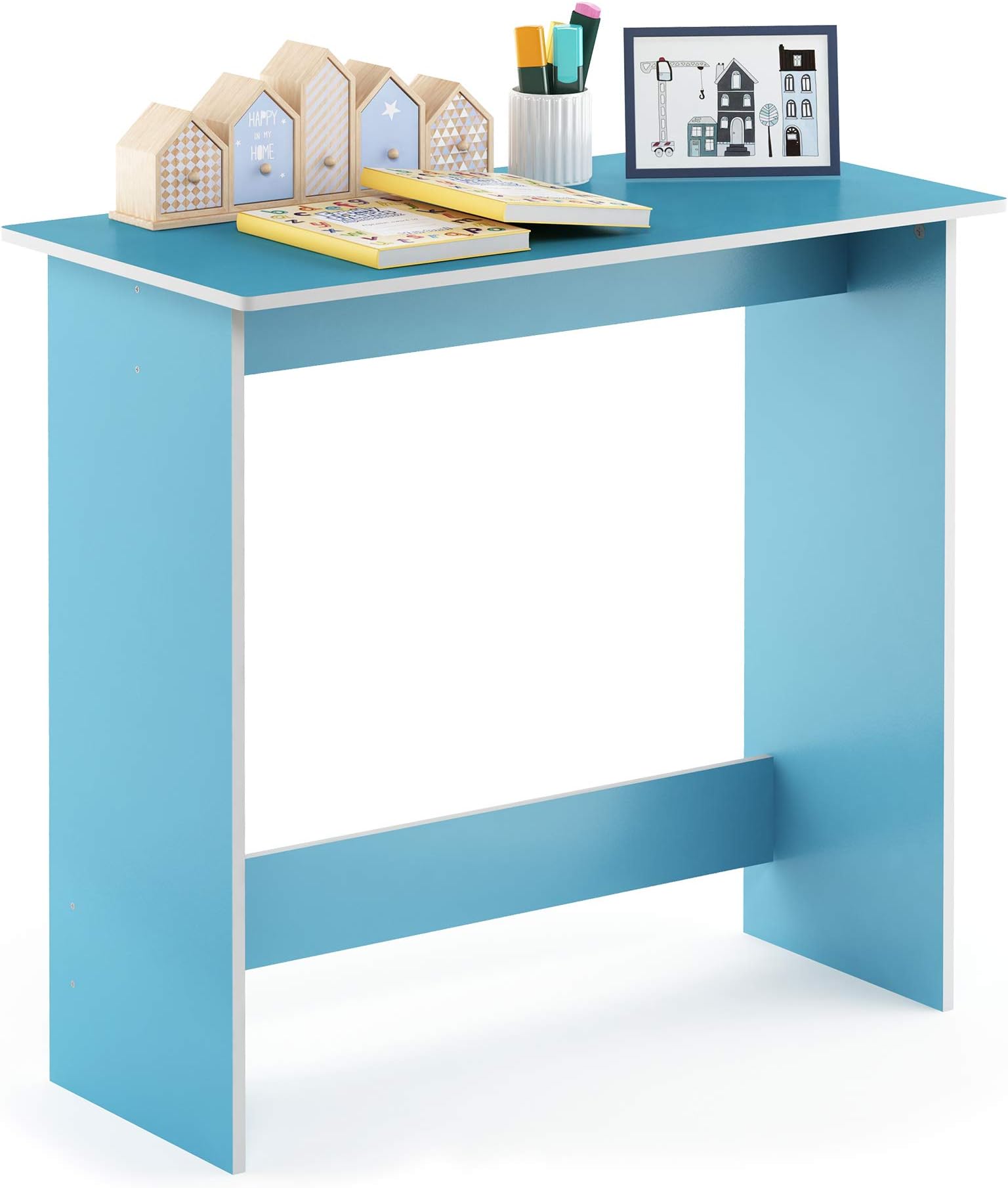 FURINNO Simplistic Study Table, Light Blue