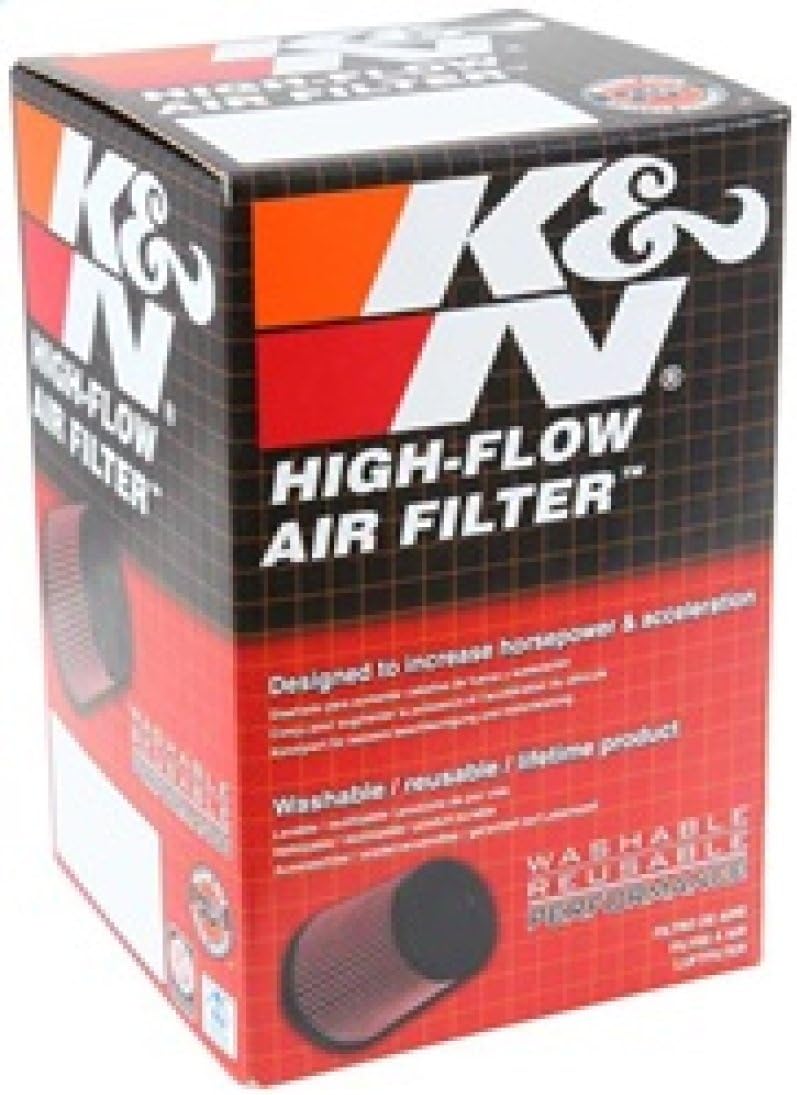 K&N High-Flow Original Lifetime Universal Clamp-On Air Filter: High Performance, Premium, Washable: Flange Diameter: 2.75 In, Filter Height: 6 In, Flange Length: 1 In, Shape: Round Tapered, RU-3120