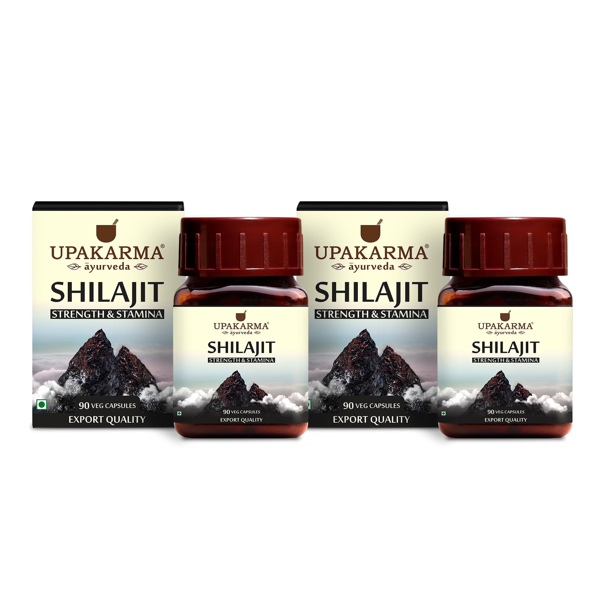 Shilajit Pur Upakarma 300 Mg - 90 Gélules Végétales Ayurvédiques, Neuf, Longue Expiration