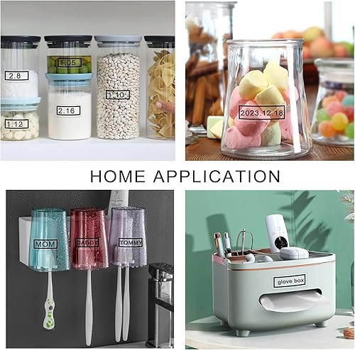 Vista 22 de BOYEEZON M-K231 M - Cinta de repuesto para Brother P Touch Label Tape M-K231s MK231 M231 0.472 in 0.47 Blanco Trabajo para Brother PT-M95 PT-65