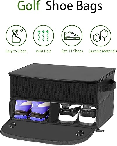 Miniatura 6 de CAMPLAND Organizador de maletero de 2 capas, impermeable para 2 pares de zapatos, almacenamiento duradero para bolas, camisetas, ropa, guantes,