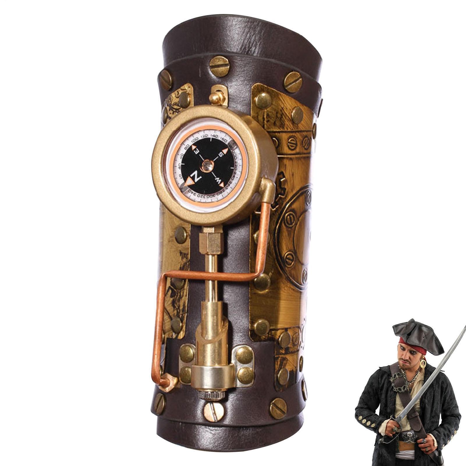 Bracciali In Pelle Bracciale steampunk originale con | Parabraccio In Pelle Per Cosplay, Costume, , Adulti, Feste, Spettacoli E Eventi Festivi, Per Donne