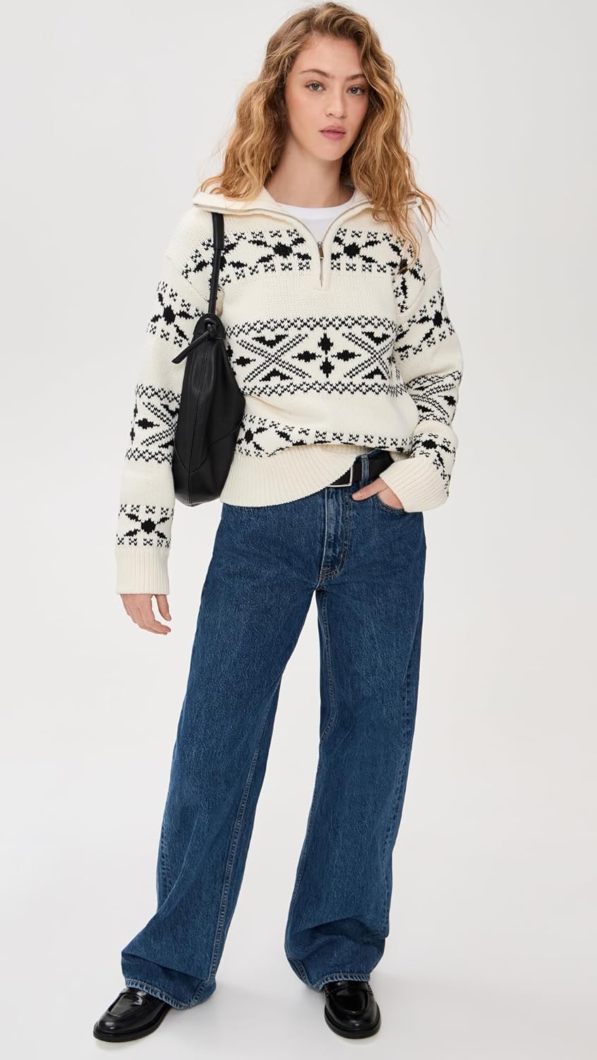 English Factory Women's Motif Zip Up Sweater - Image 3