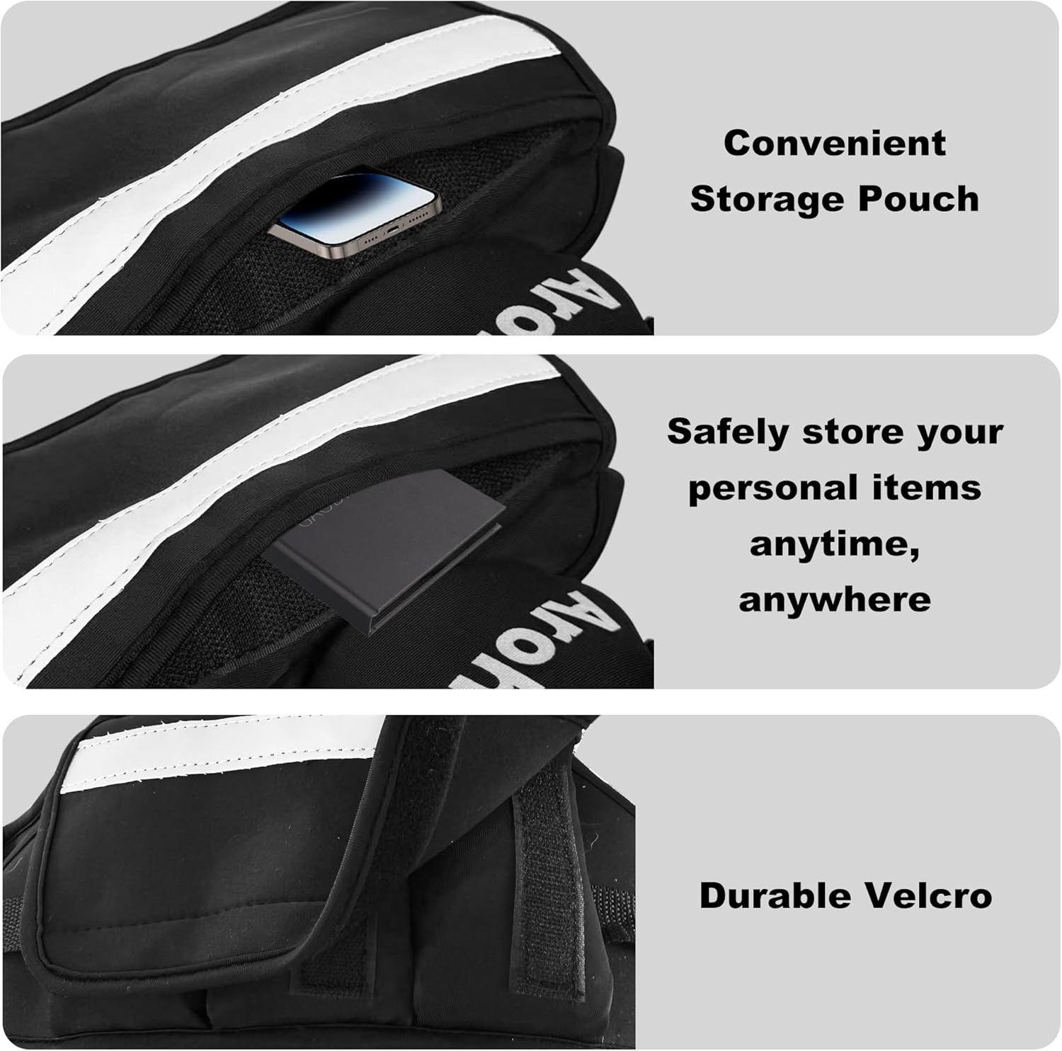 Adjustable Weighted Vest for Women & Men, 4-10lb/11-20lb/20-32lb Vest with 6 Ironsand Weights for Strength Training and Home Workout, Weight Vest with Reflective Strip for Running, Walking - Image 3