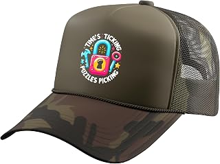 Escape Room Game Lockpicking Puzzle Room Exit Game Trucker Hat with Adjustable Mesh Back
