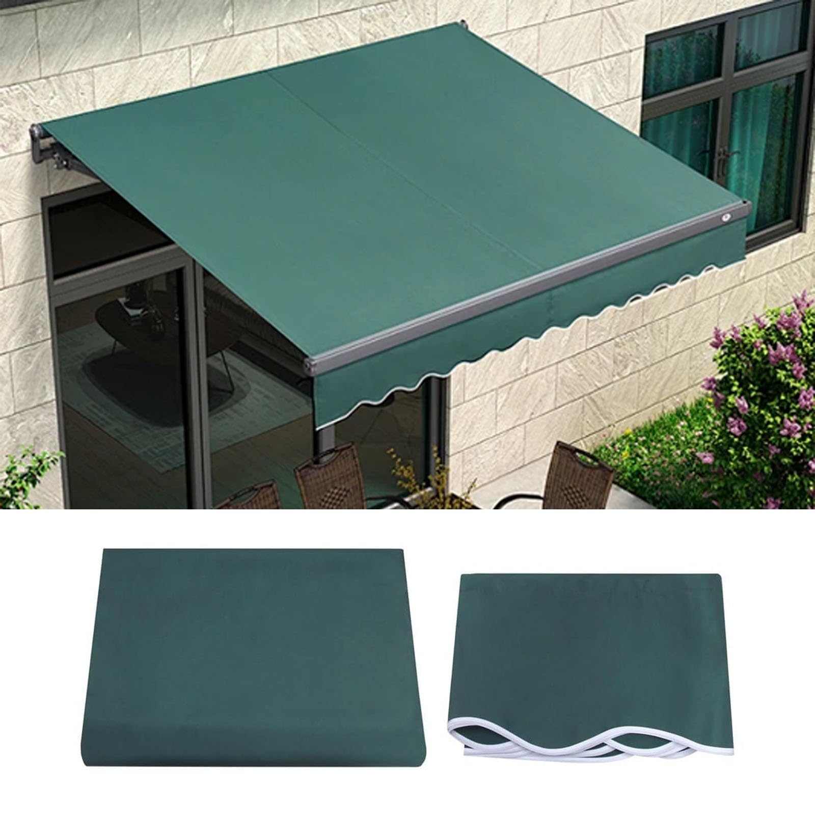Tela para toldo exterior por metros en lona poliéster de 280g impermeable para patio