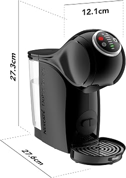 NESCAFÉ EDG315.B Dolce Gusto Pod Coffee Machines Genio S Plus Automatic coffee machine Black by Delonghi Black