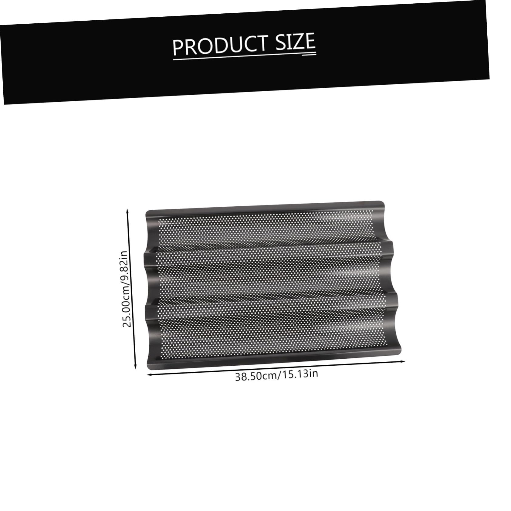 BRIGHTFUFU French Bread Pan Steel 3-slot Baking Mold Sourdough Bread Tin Baking Tray Non-stick Kitchen Tool