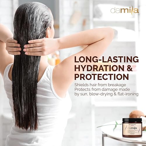 Miniatura 6 de Máscara de hidratación del cabello máscara de reparación para usos de queratina hidrolizada para fortalecer e hidratar el mejor tratamiento para el