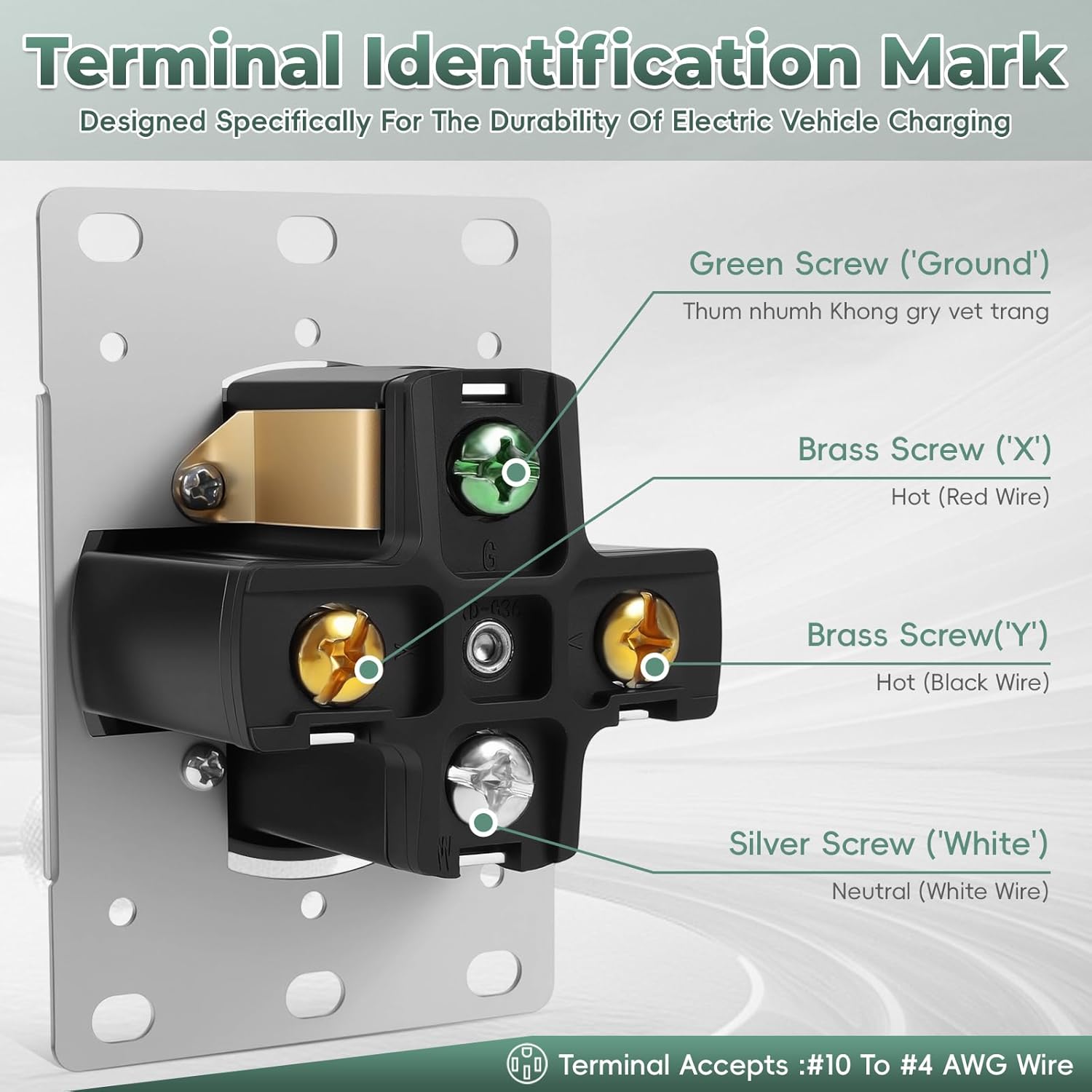 9450A NEMA 14-50R 3-Pole 4-Wire Grounded, 50A 125/250V,Industrial Grade Straight Blade Outlet,UL Listed, Black