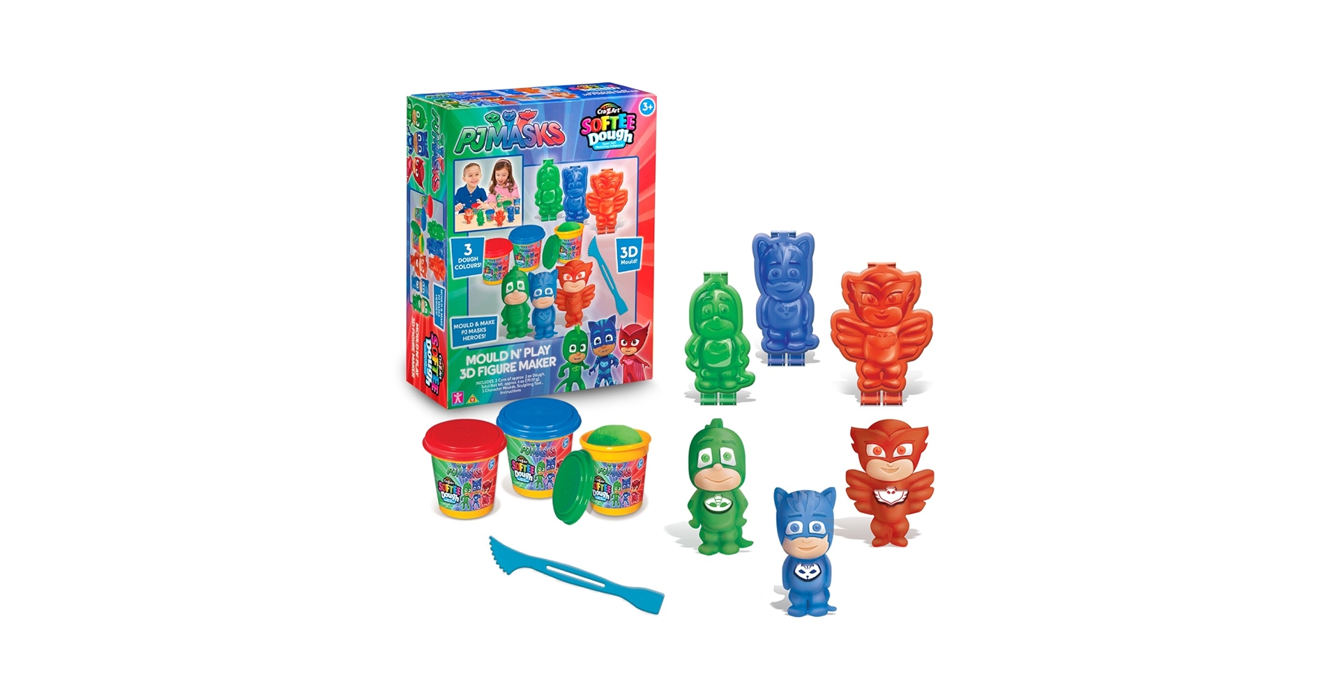 Clay　セット Cra-Z-Art Softee Dough Multicolor Dino Glow Dough, 1 Dough