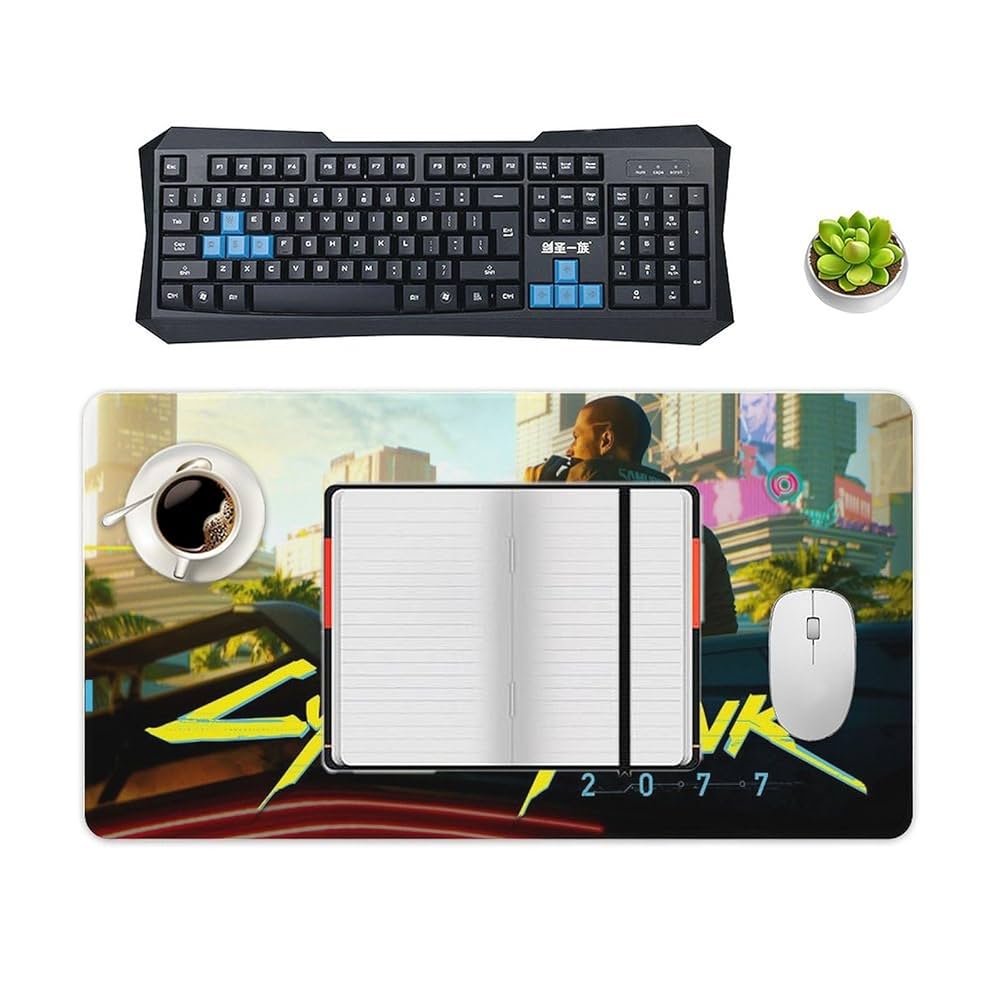 ゲーミングPC サイバーパンク2077 マウス　ディスクマット　キーボードど付き Amazon.co.jp：マウスパッド 大型 サイバーパンク 2077 マウス用