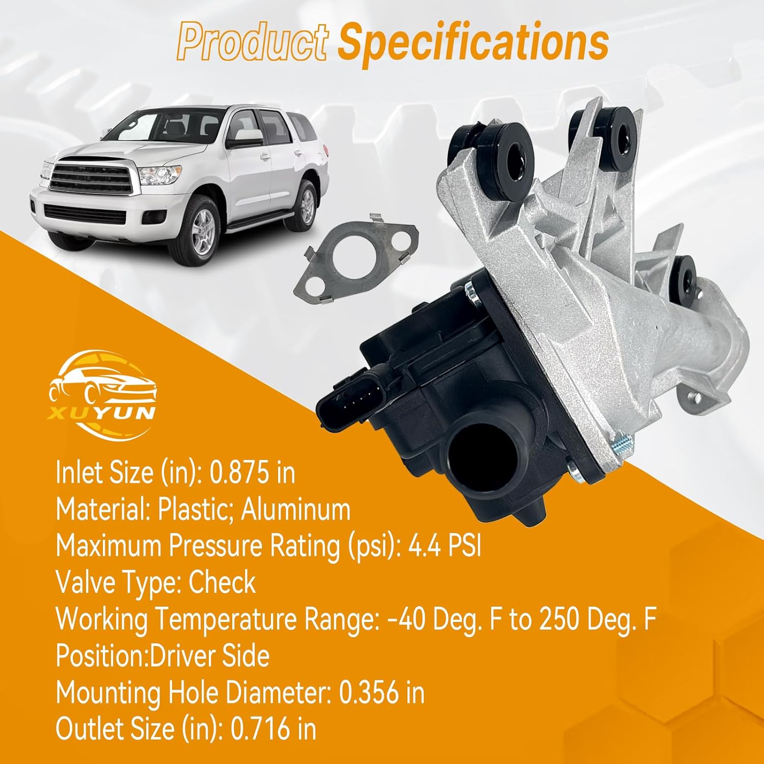 911-624 Driver Side Secondary Air Injection Check Valve Compatible with 2010-2013 Lexus GX460/ Toyota Tundra, 2010-2012 Sequoia, 2570238050