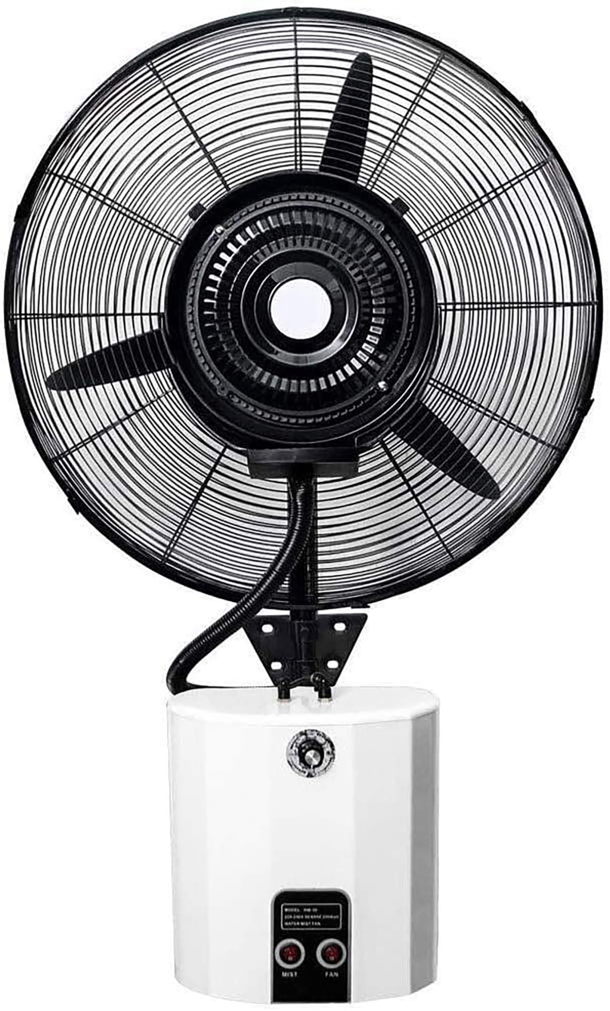 JKJZSALJ Wall Mounted Fan,Oscillating Misting Cooling Humidifying Quiet Wall Fan For Industrial Home And Office-3 Speed/12L Air Circulator Drum Fan Spray Fan,65Cm,75cm