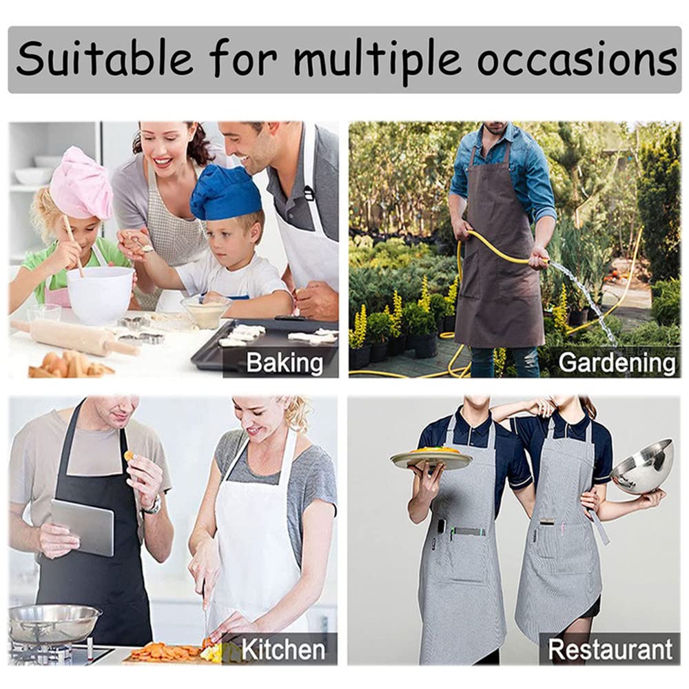 Lukery Grembiule da Cucina Chef, Genitore e Bambino Con motivo Bulldog Grembiule da Cucina Barbecue BBQ Ristorante di Uomo Donna Giardinaggio Pittura Artigianale Cottura (Colorato 1,Bambino- 47x38cm