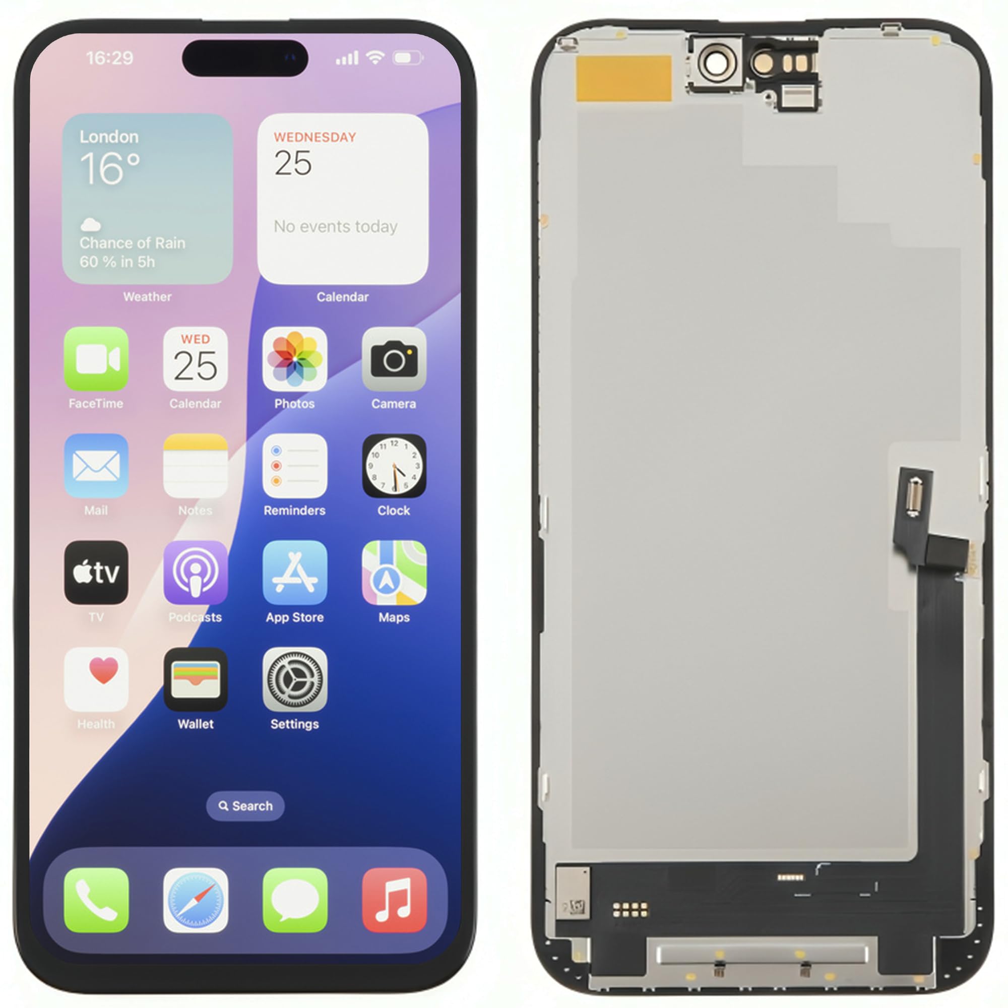 Écran OLED iPhone 16 Plus remplacement tactile de qualité premium 6,7"