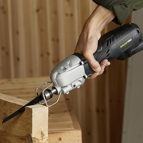 Miniatura 6 de Sierra de vaivén GALAX PRO, sierra de vaivén con cable de 5.0 Amp de velocidad variable, 3000 spm, longitud de carrera  ", capacidad máxima de corte