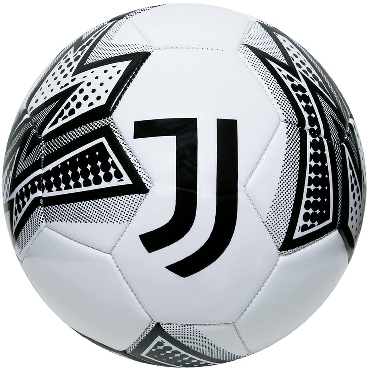 Icon Sports Size 5 Soccer Ball – Official Licensed World Football Club Team Training Logo Pro Outdoors Adult (Size 5, Juventus Pop Art White)