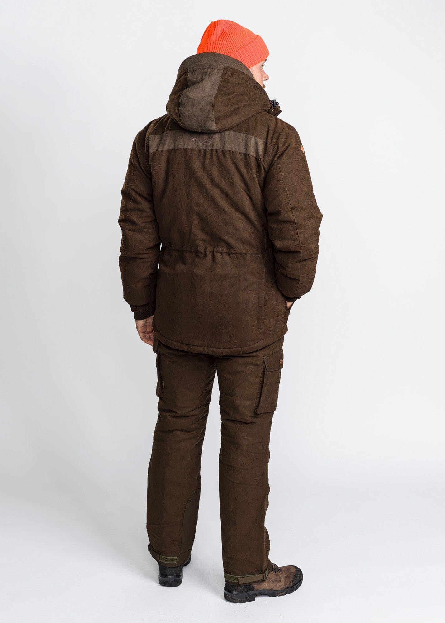 Pinewood Herren Abisko Småland 2.0 Jagd Jacke - Jagdjacke Herren - wind- und wasserdicht - bequeme Passform mit abnehmbarer Kapuze und anderen praktischen Details