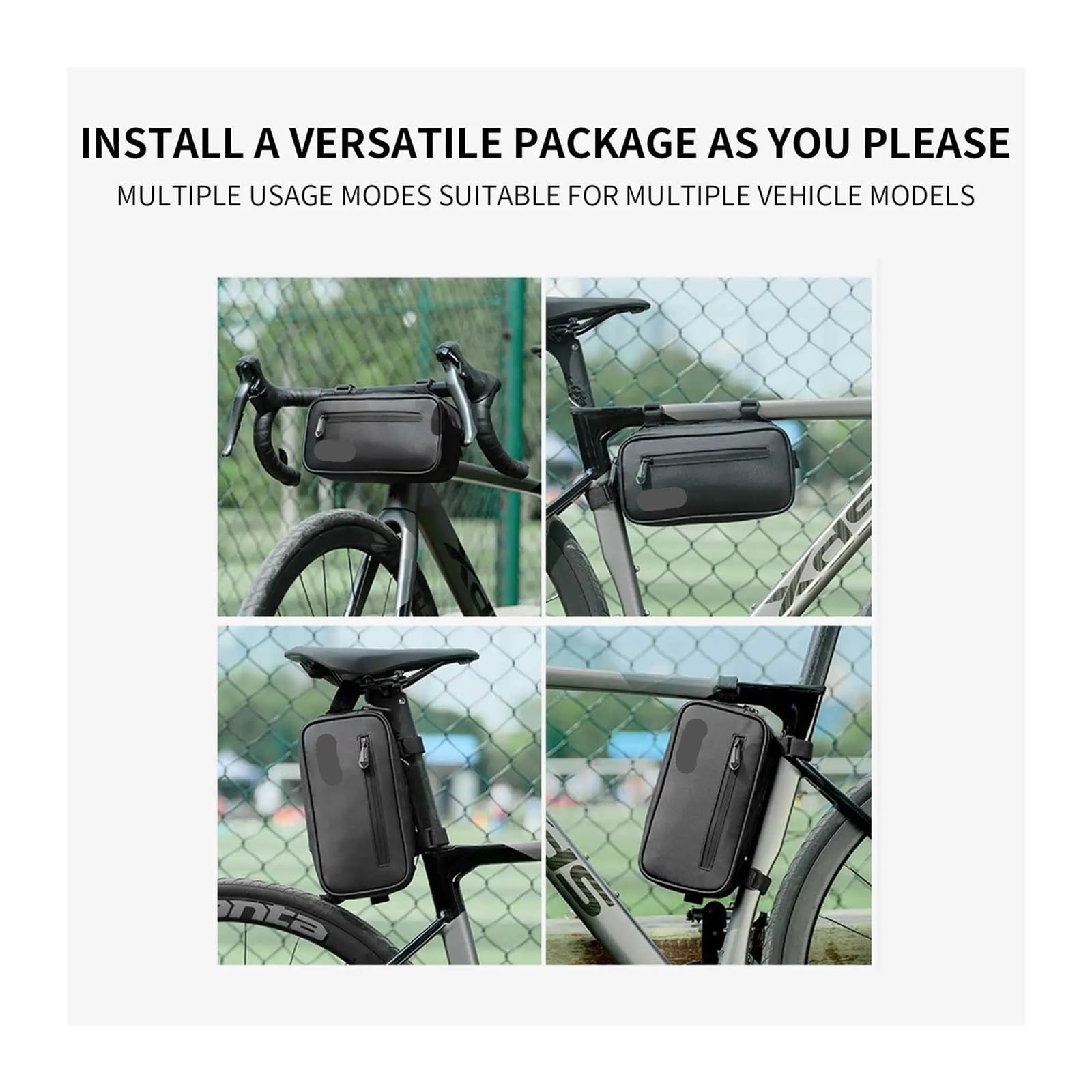Borsa for telaio anteriore bici impermeabile 1PCS 2L EVA | Contiene il telefono e gli elementi essenziali for i viaggi quotidiani in bicicletta.