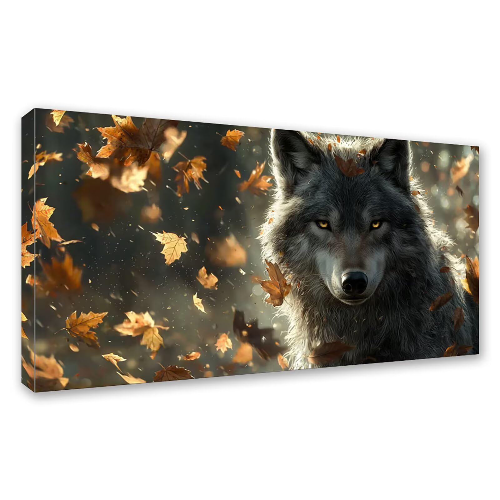 Diamond Painting Grande 200x100cm Lobo Diamond Painting Adultos, DIY Animal Pintura de Diamante Manualidades Adultos, 5D Cuadrado Rhinestone Bordado Punto de Cruz para Home Decoration Regalo 0J-859