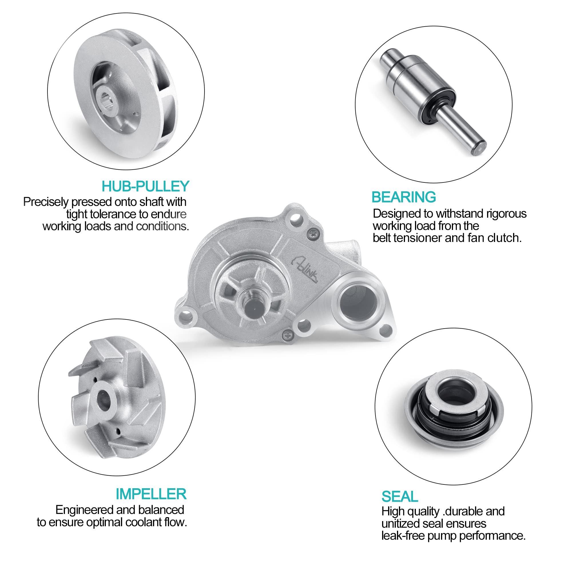 Water Pump Assembly With O-rings Kit For 2005-2014 Suzuki - Foto 5