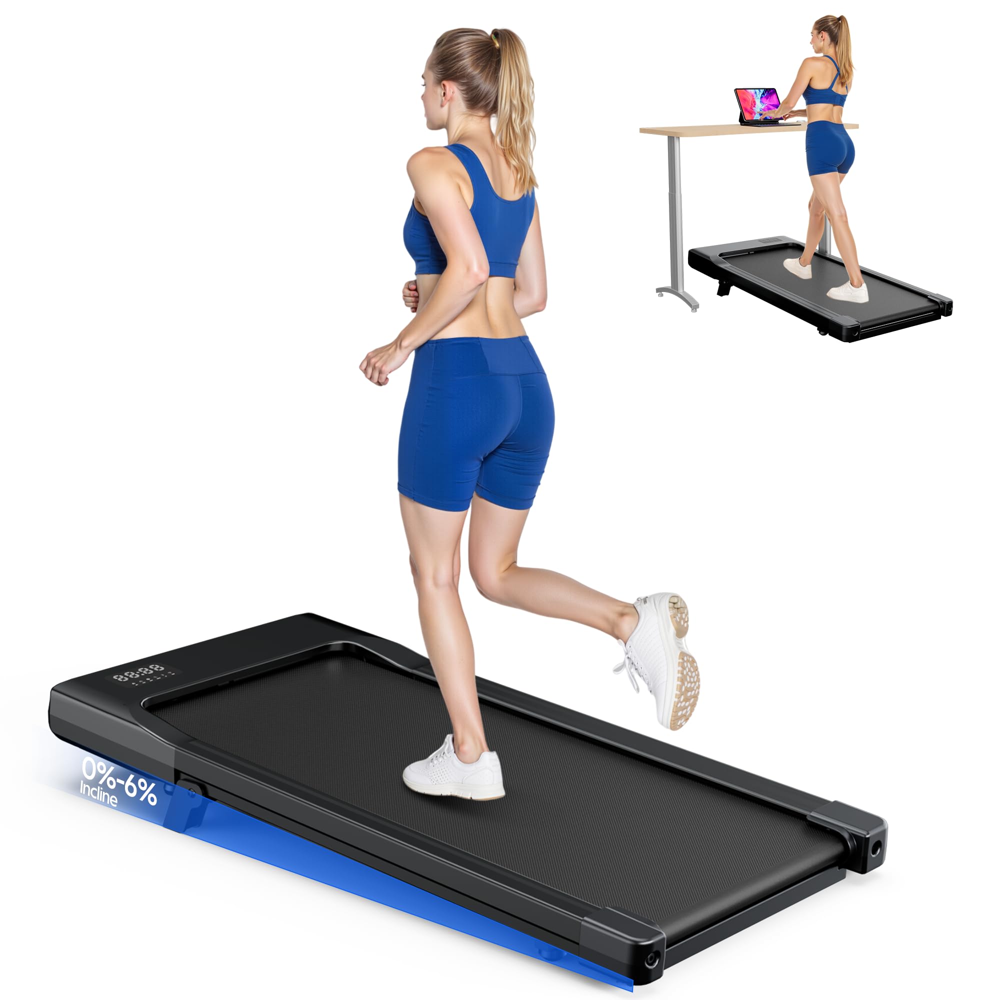 Photo 1 of **Parts Only** Superun Walking Pad Treadmill with 6% Incline