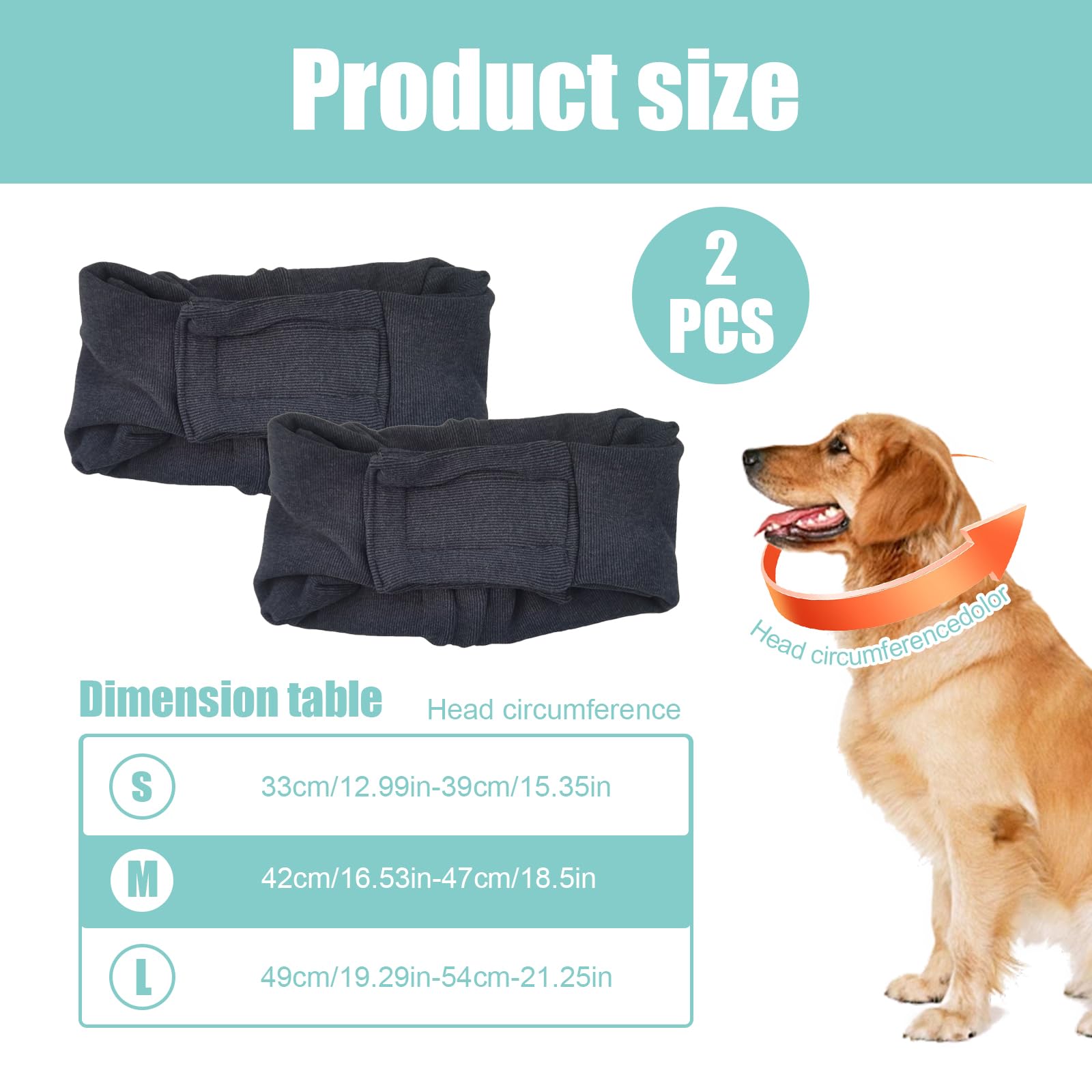 2 PCS Dog Snood Ear Protectors - Image 2