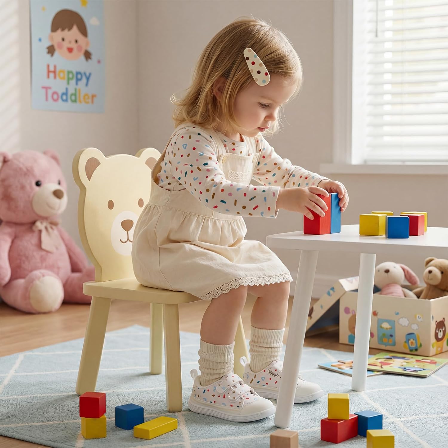 Toddler Boys & Girls Shoes Wide Toe Box Barefoot Kids Canvas Sneakers with Hook-and-Loop - Image 2