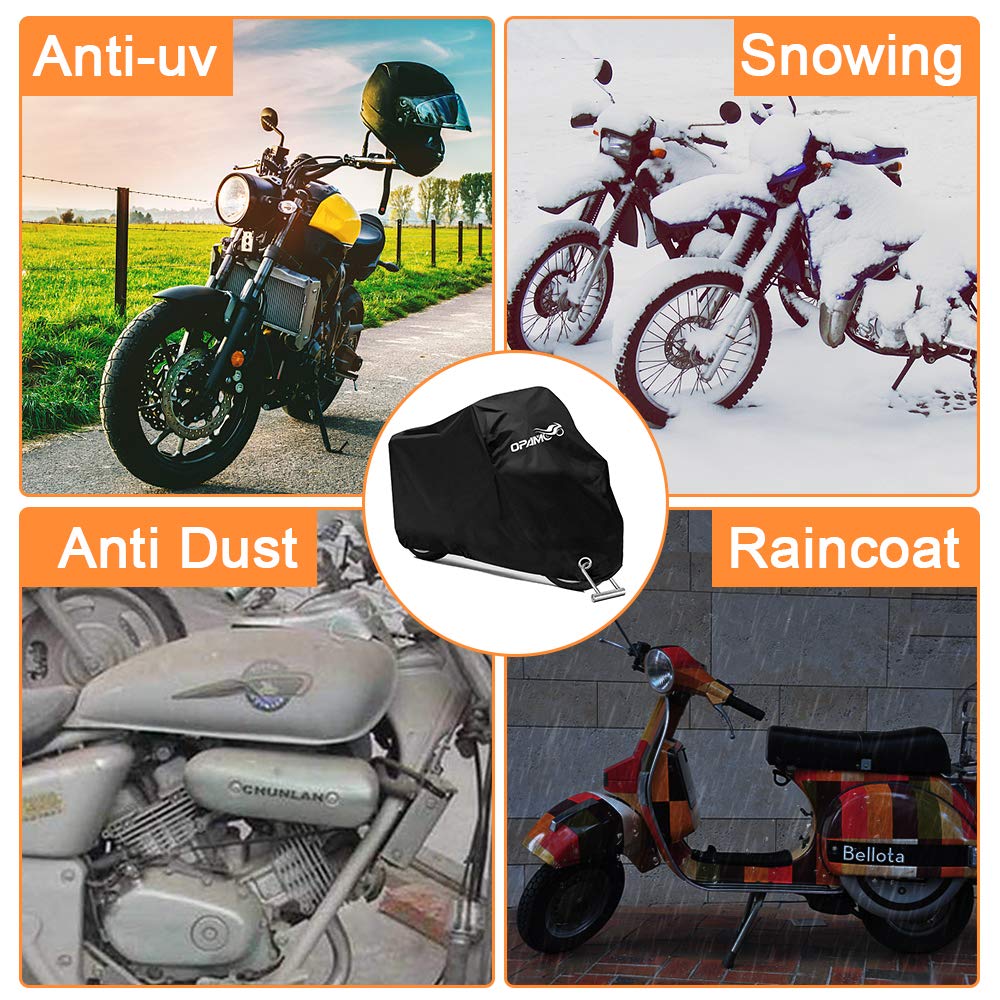 Motorcycle Scooter Cover Waterproof Outdoor Large Medium XL 250cc 150cc 50cc Scooter Shelter
