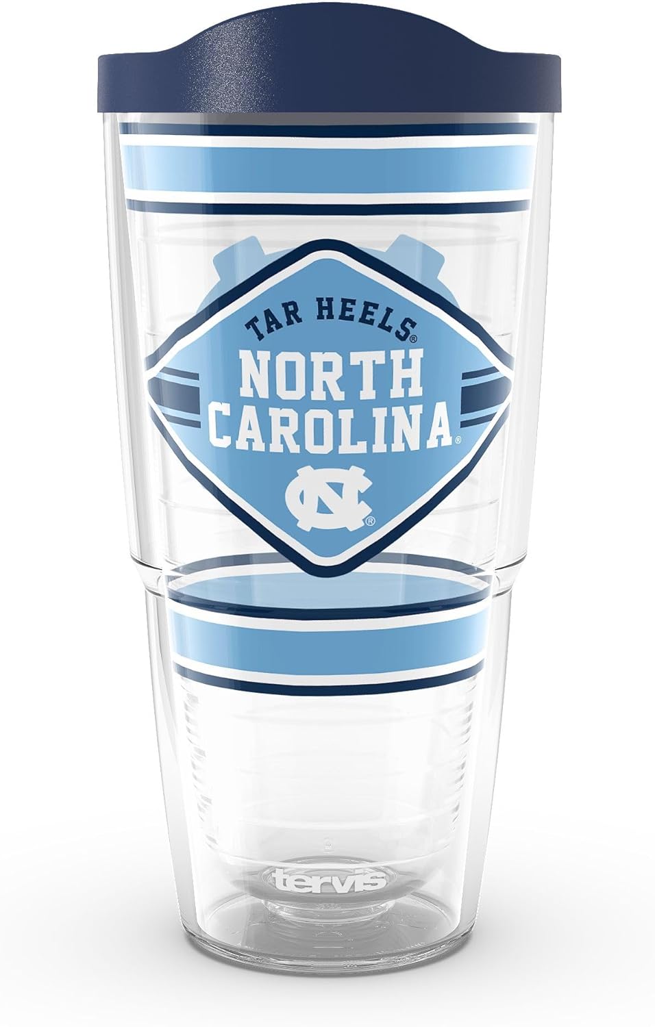 Tervis North Carolina Tar Heels - First String Made in USA Double Walled Insulated Tumbler Travel Cup Keeps Drinks Cold & Hot, 10oz, Classic