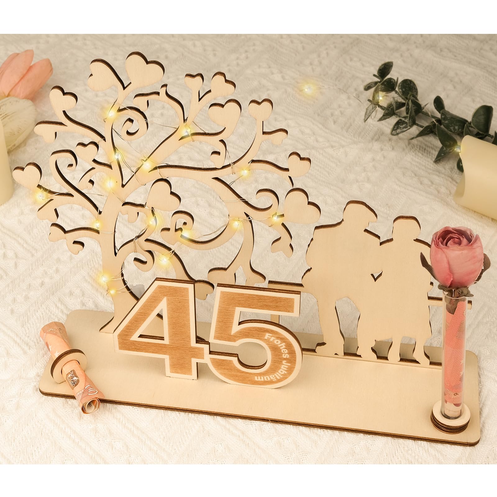 ARTREE Hochzeit Geldgeschenk Holz Geschenke zur Hochzeit