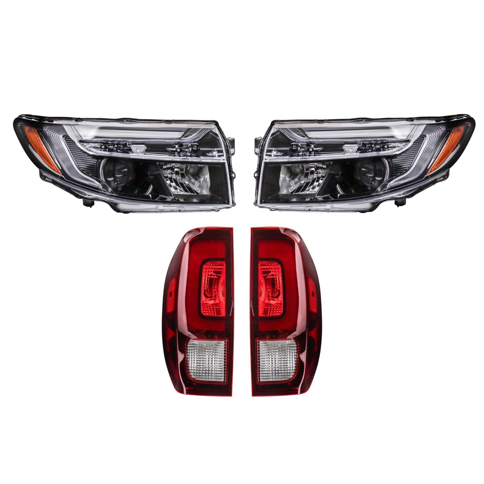 TRQ Lighting Kit HO2502204 HO2503204 HO2800195 HO2801195 Compatible with 2021-2024 Honda Ridgeline